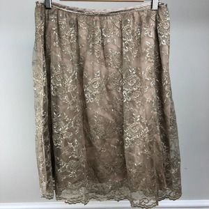 Phillip Lim Gold Lace Skirt - Dazzle 'em!